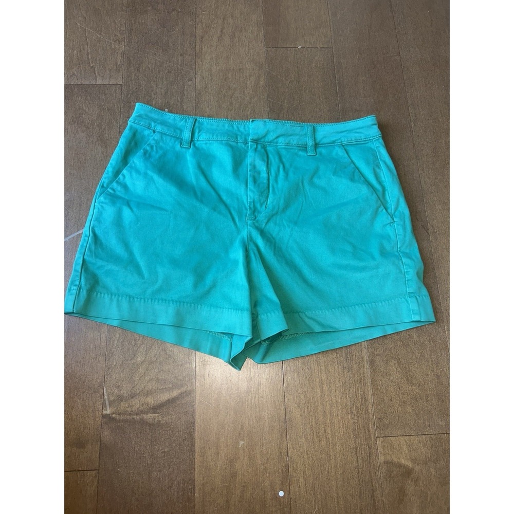 Lila Ryan Shorts Women's Size 10 Green Classic Preppy Chino Shorts